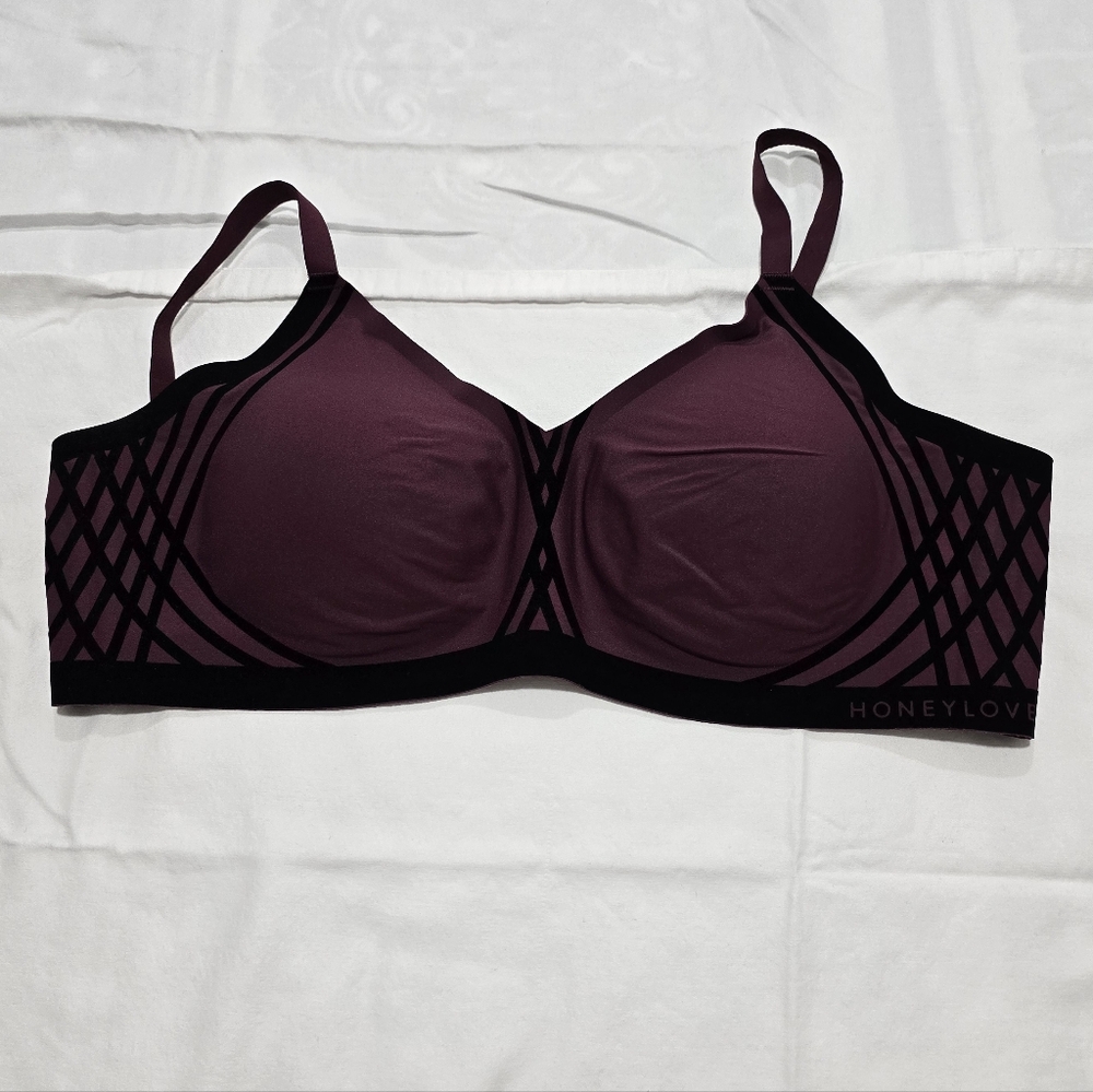 Honeylove Silhouette Bra in Fig 1X - Picture 2 of 5